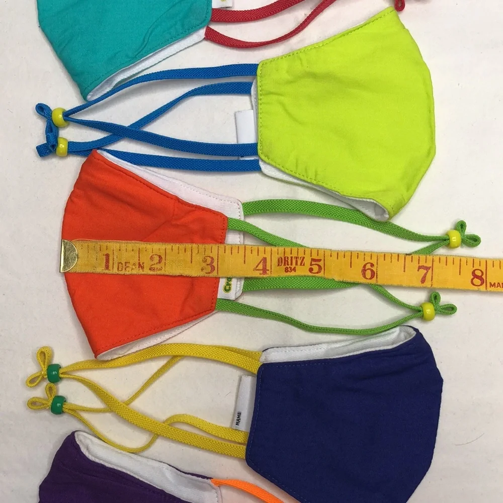 NEW Crayola Re-Usable Children’s Face Masks, 5 Colors, Includes Laundry Bag